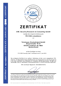 PCI-DSS-Zertifikat-Telehouse